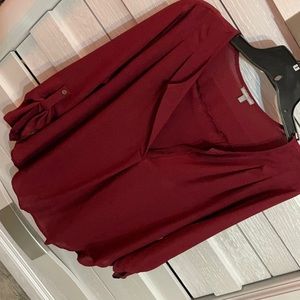 Maroon blouse